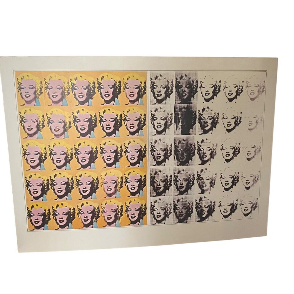Andy Warhol Marilyn Monroe Diptych‎ Reproduction Print Exhibition Pamphlet 2001